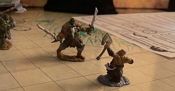 two-weapon fighting 5e orc mini