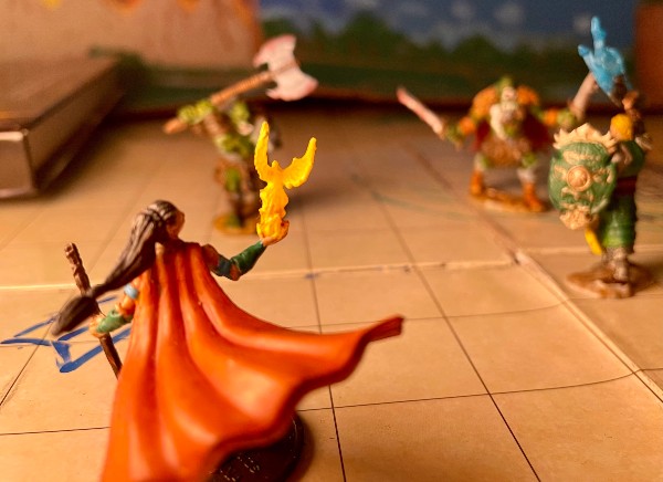 druid miniature vs orcs 5e