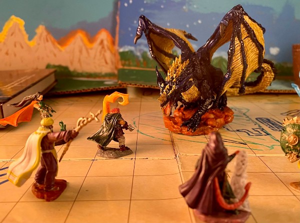 dungeons & dragons minis battling