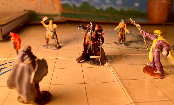 dungeons and dragons minis fighting