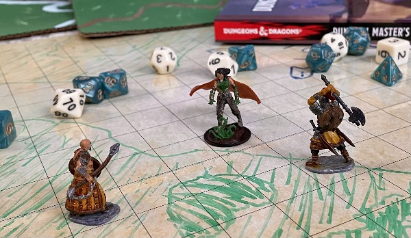 druid miniature casting entangle in dungeons and dragons