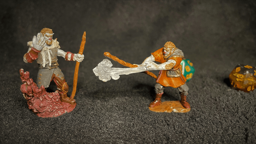 firbolg druid minis casting spells