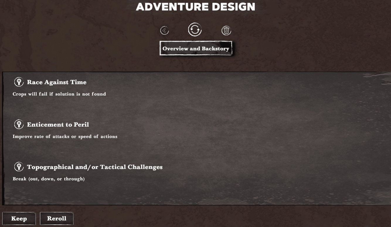 adventure design example