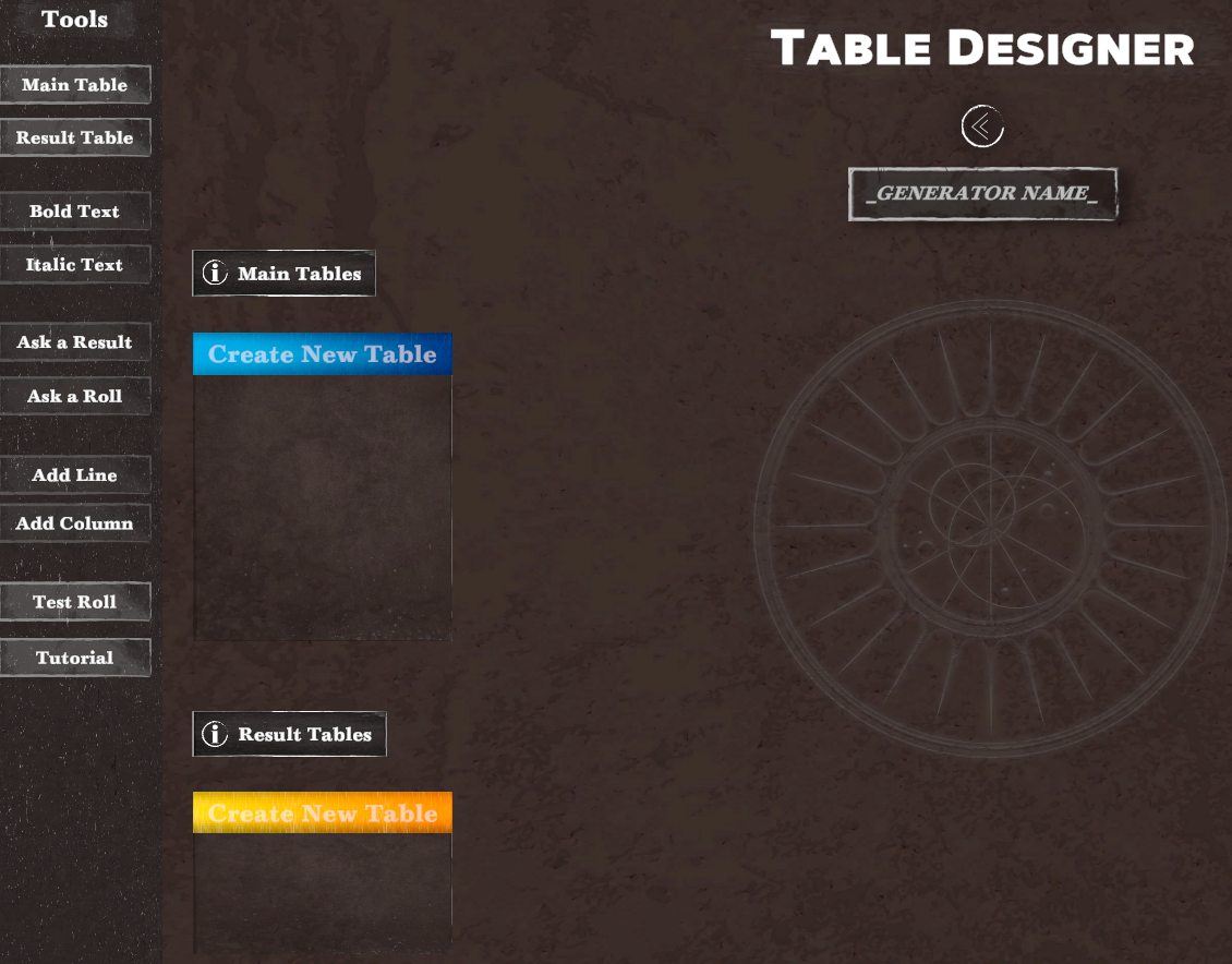 table designer