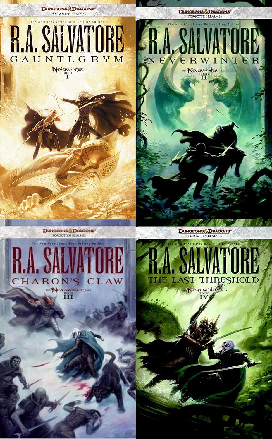 Neverwinter Saga book covers