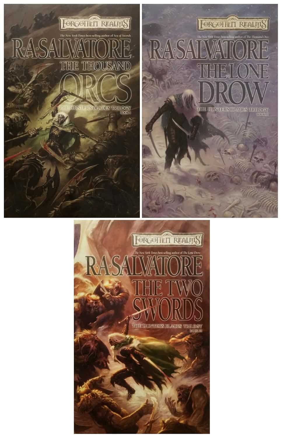 The Hunter’s Blades Trilogy book covers