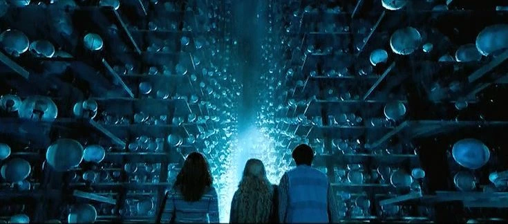 Harry Potter Hall of Prophecy shelves