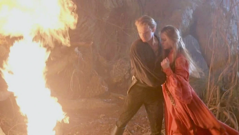 The Princess Bride cliff climbing